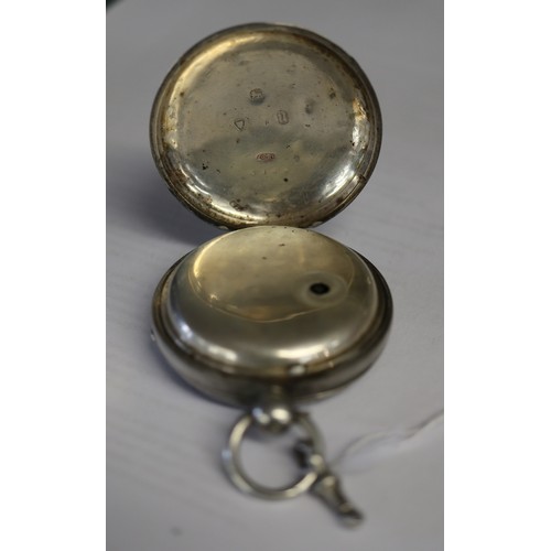 97 - Hallmarked fine silver pocket watch