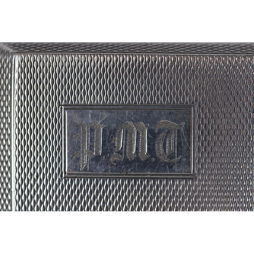 10 - Hallmarked silver cigarette case - Approx 90g