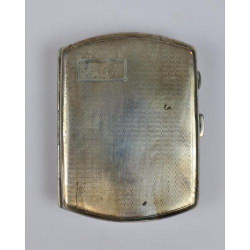 11 - Hallmarked silver cigarette case - Approx 81g
