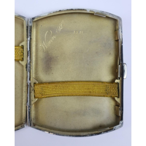 11 - Hallmarked silver cigarette case - Approx 81g