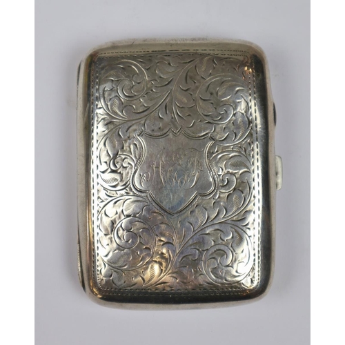 12 - Hallmarked silver cigarette case - Approx 76g