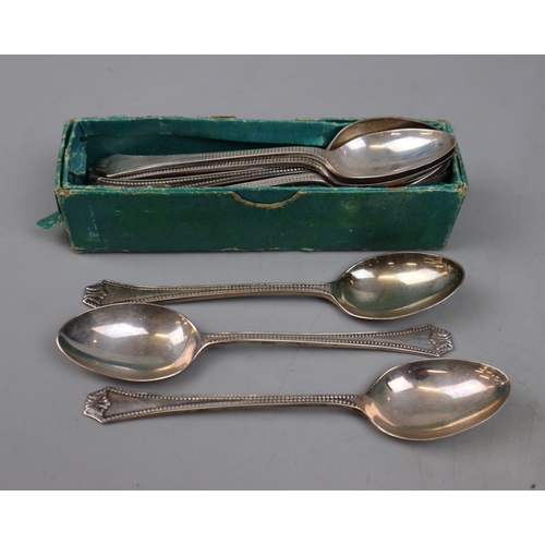 18 - Hallmarked silver teaspoons - Approx 238g