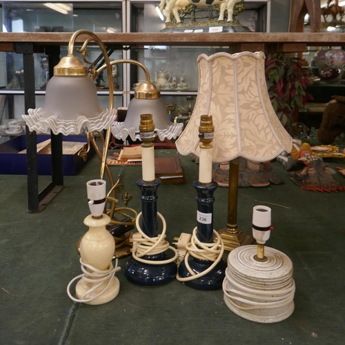 236 - Collection of lamps