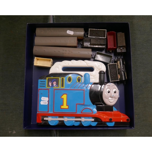 237 - Thomas the Tank Engine carry case together with train carriages