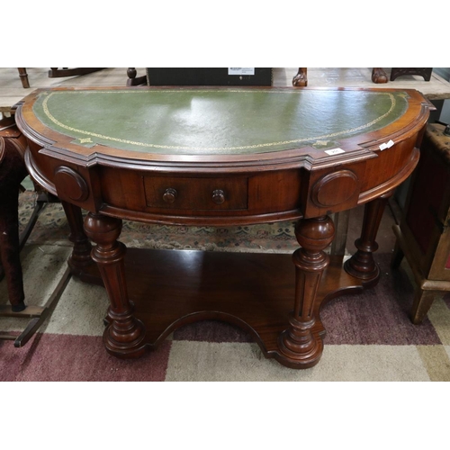 251 - Victorian demi-lune side table