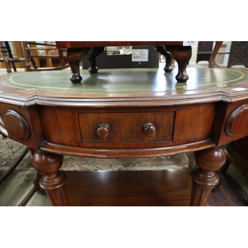 251 - Victorian demi-lune side table