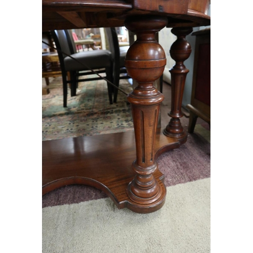 251 - Victorian demi-lune side table