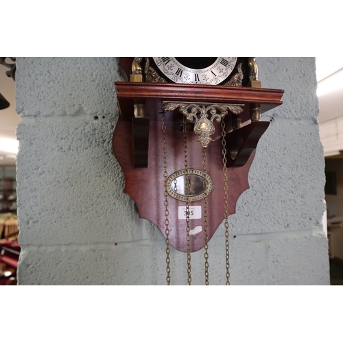 Dutch wall clock in working order