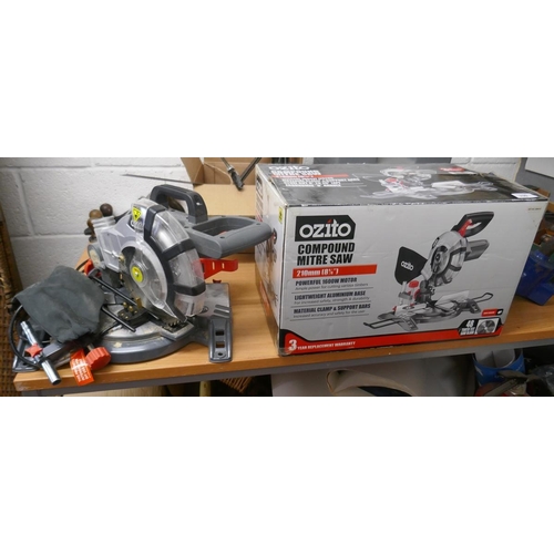 330 - Ozito compound mitre saw (1600W 210mm)