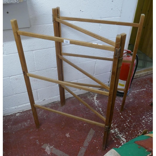 336 - Wooden clothes airer