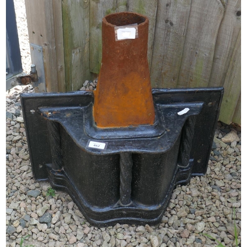 462 - Victorian cast iron drainage hopper