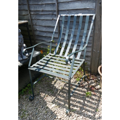 480 - Wrought iron garden chair