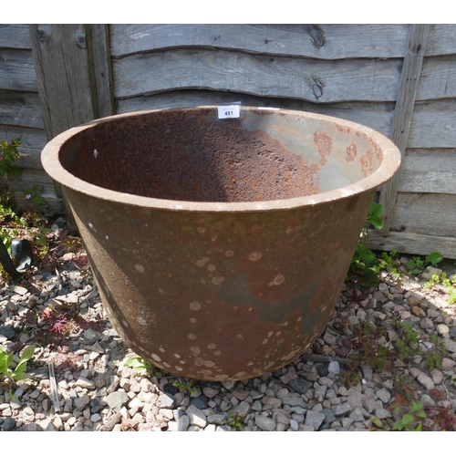 481 - Cast iron Victorian wash tub - Approx height 39cm