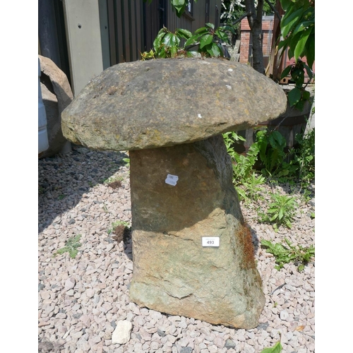 493 - Antique staddle stone