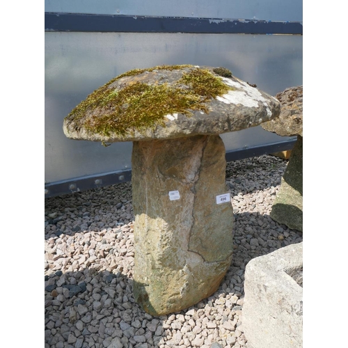 496 - Antique staddle stone