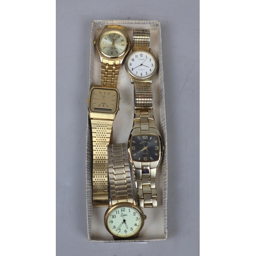 128 - 5 watches to include Seiko, Sekonda etc