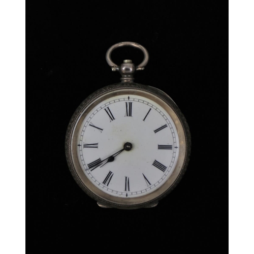 131 - Silver fob watch