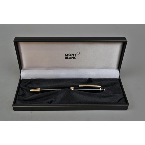 136 - Mont Blanc Meistertuck ball point pen in original box, purchased at Dubai airport 2001