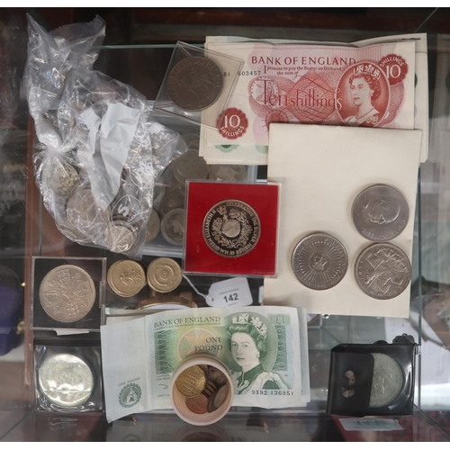 144 - Collection of coins and bank notes