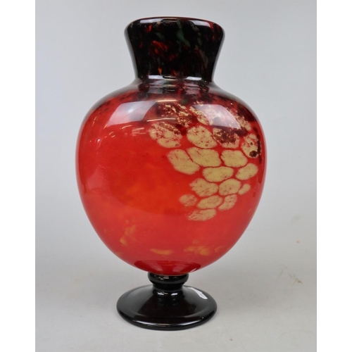 189 - Schneider glass vase - Approx height: 33cm