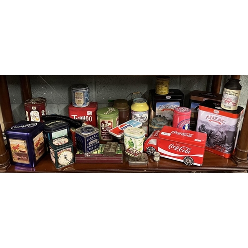 256 - Large collection of vintage tins etc