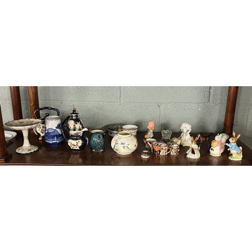 262 - Collection of ceramics to include Crown Derby, Beswick etc