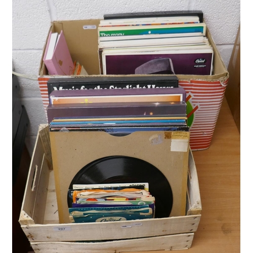 397 - Collection of vinyl records to include many Frank Sinatra