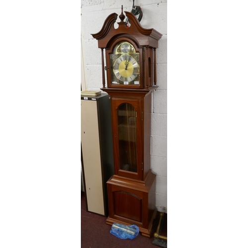 410 - Westminster chimming long case clock