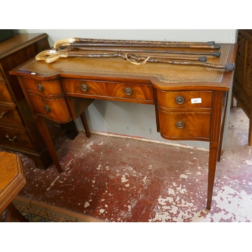 467 - Mahogany writing table