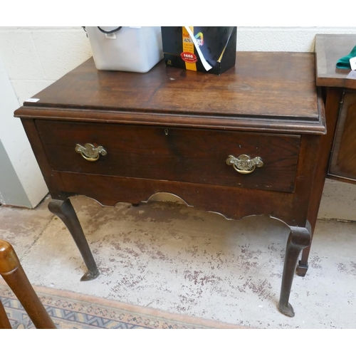 470 - Antique oak side table - Approx size W: 92cm D: 57cm H: 85cm