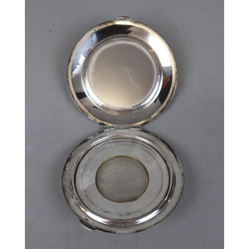 10 - Japanese inlaid silver compact