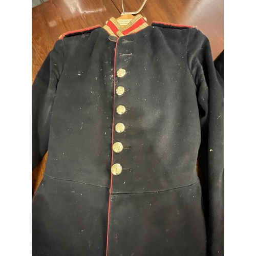 127 - 1936 Royal Horse Guards Troopers tunic & trousers together with Wellington boots (Wellies)