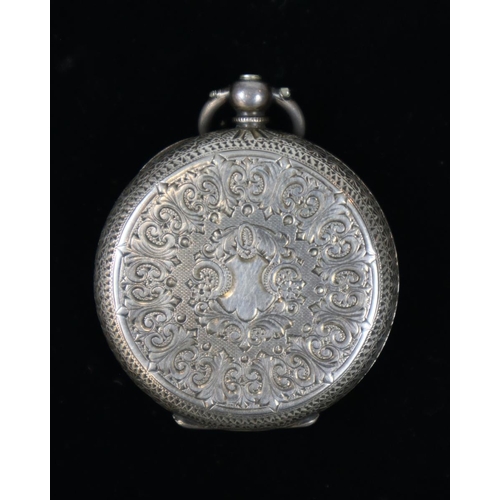 131 - Silver fob watch