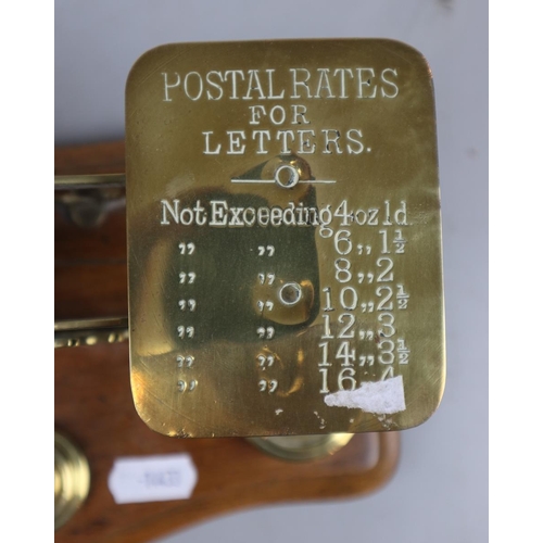 159 - Set of brass postage scales