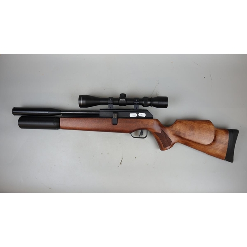 169 - BSA .22 gas powered Super 10 air rifle with scope and case