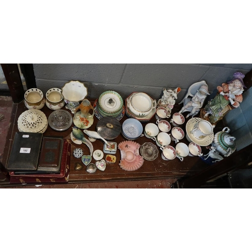 182 - Collection of china to include C19th