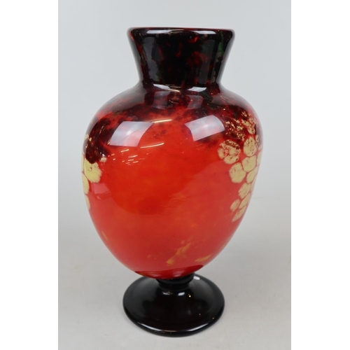 189 - Schneider glass vase - Approx height: 33cm