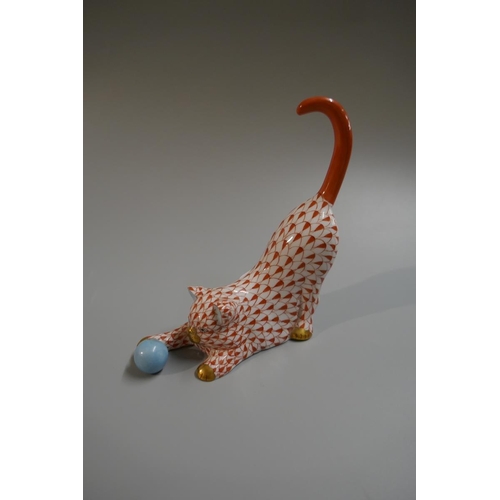 205 - Herend hand painted Playful Cats figurines