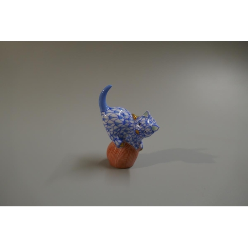 205 - Herend hand painted Playful Cats figurines