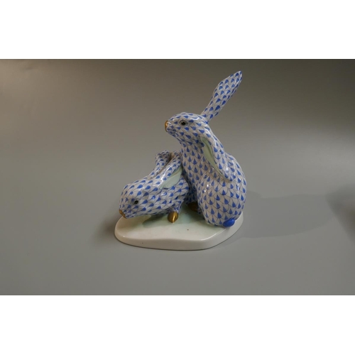 209 - Herend hand painted rabbit figurine