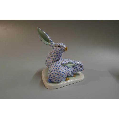 209 - Herend hand painted rabbit figurine