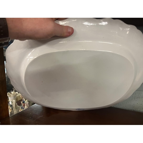 250 - Large platter together with a small tureen, ladle and tray