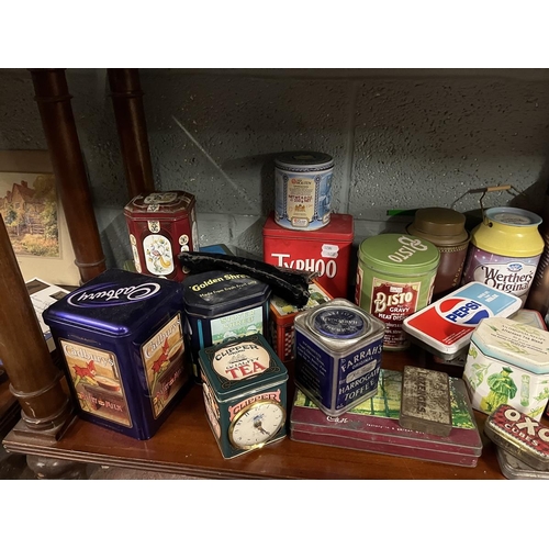 256 - Large collection of vintage tins etc