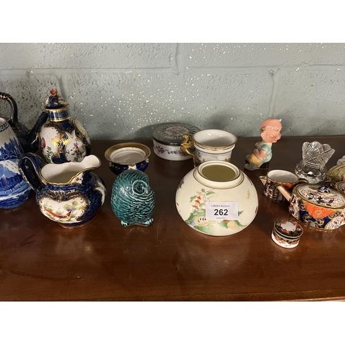 262 - Collection of ceramics to include Crown Derby, Beswick etc