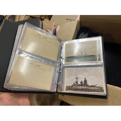 281 - Large collection of postcards in albums