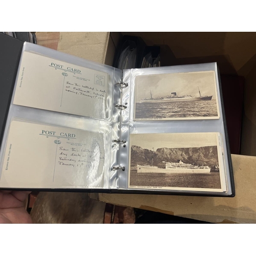 281 - Large collection of postcards in albums