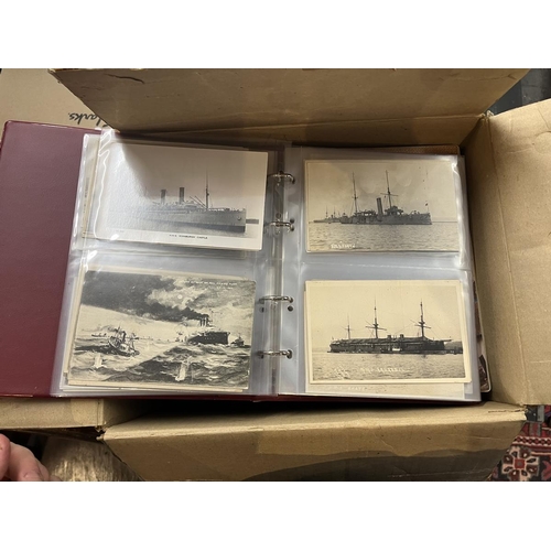 281 - Large collection of postcards in albums