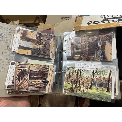 281 - Large collection of postcards in albums