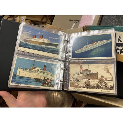 281 - Large collection of postcards in albums