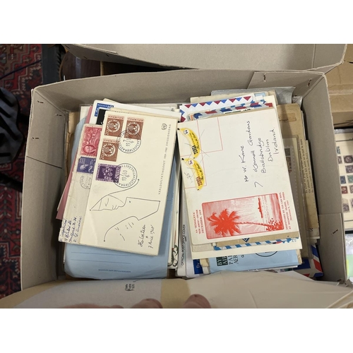 293 - Stamps - World box of covers for sorting QV-QE2